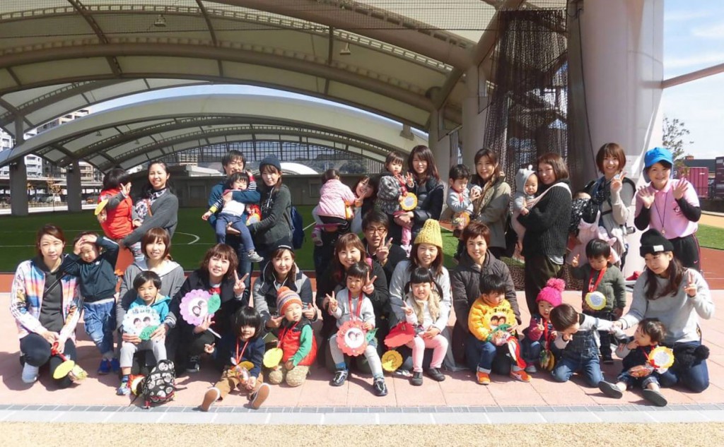 かんまちあで親子遠足集合写真